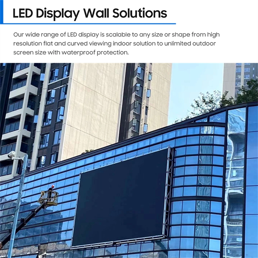 Full Color P2.6 3.9 HD Indoor Background Wall Advertisement Screen Front Maintenance Access LED Display Fixed Installation