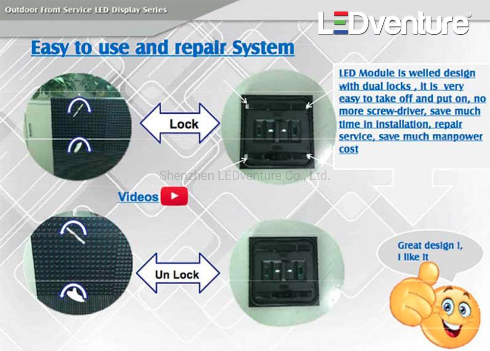 P10 Front Service High Brightness Outdoor LED Display