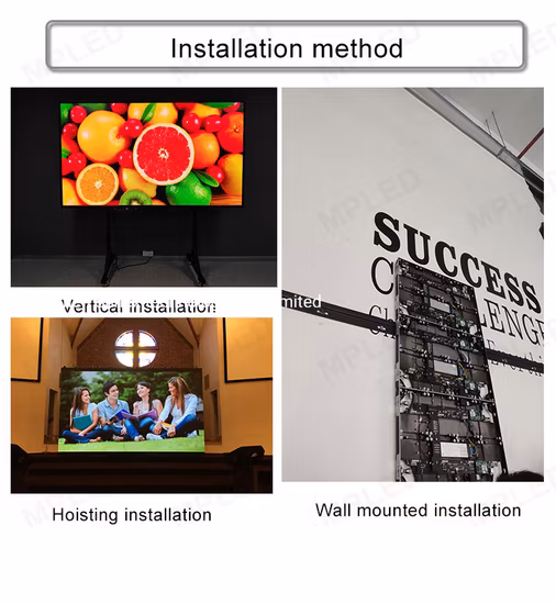 Pantalla LED de paso de píxel fino P1.25 P1.5 P1.6 P1.875 P2 P2.5 Pantalla LED de interior de fondo ultrafino HD de alta calidad